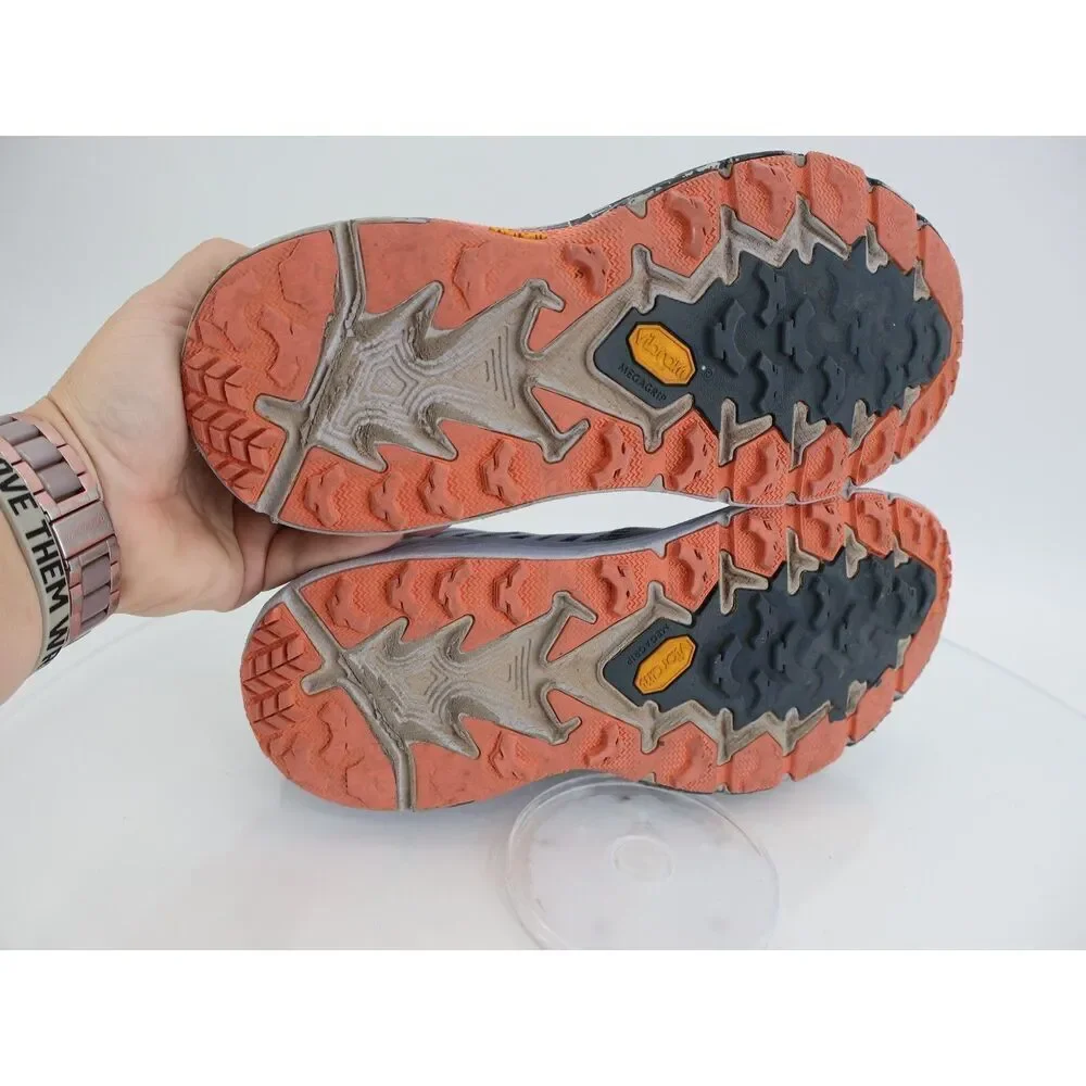 Hoka One One Speedgoat 4 Women's Size 9.5 Running Shoes Orange Blue * see desc